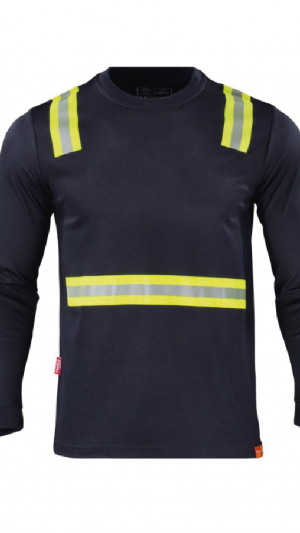 POLERA HIBRIDA DUAL HI VIS HOMBRE MANGA LARGA