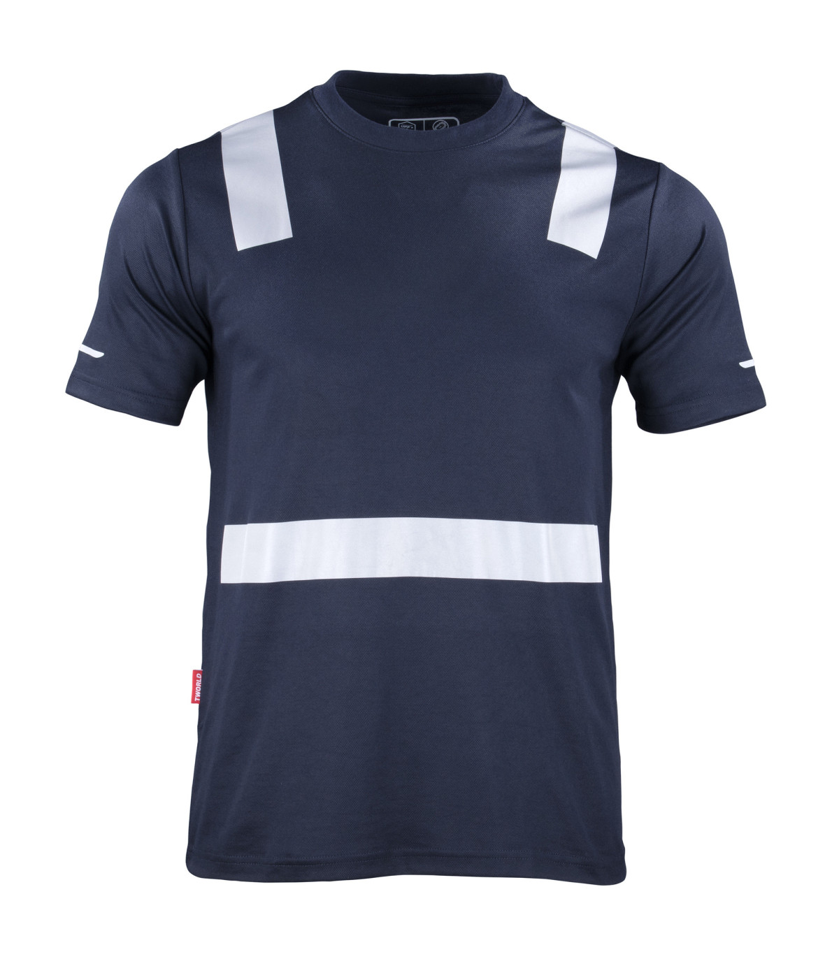 POLERA HIBRIDA CINTA REFLECTIVA MANGA CORTA - Imagen 2